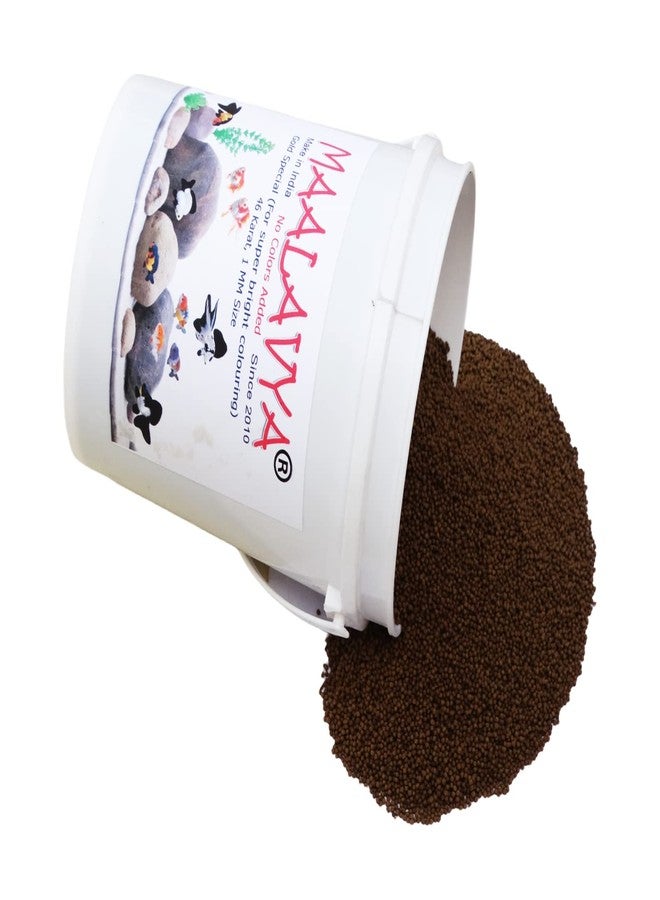 Maalavya Gold Special Aquarium Fish Food Pellet Small 1 MM Fish Feed (Good Fish Food for Aquarium 46 Karat) Fast Growth 1 Kg Fish Aquarium Food Fish Pellet Fish Food Feed - Image 2